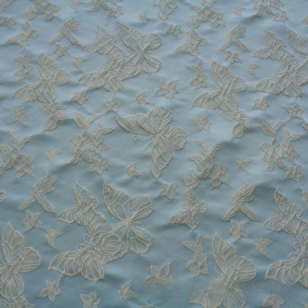 Gold Embroidered Jacquard Fabric: 57"W Luxury Upholstery, Costume, & Decor
