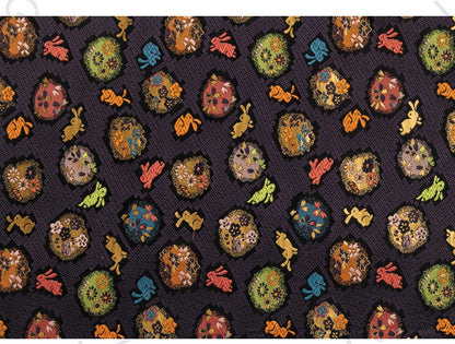Nishijin Japanese Brocade Fabric: Easter Bunny Jacquard Silk Blend (59" Wide)