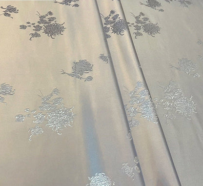 Chrysanthemum Tapestry Brocade Fabric: 29.5" Wide Silk Rayon Cheongsam Sewing