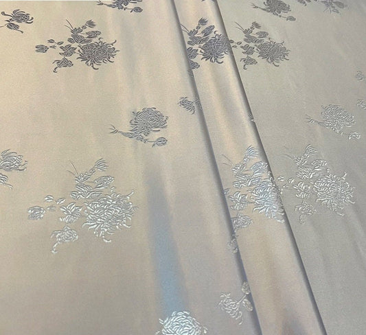 Chrysanthemum Tapestry Brocade Fabric: 29.5" Wide Silk Rayon Cheongsam Sewing