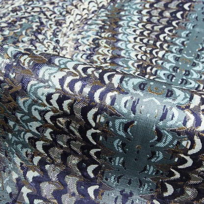 Feather Pattern Jacquard Fabric: 3D Texture Upholstery, 55" Wide