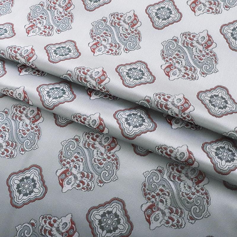 Mongolian Bada Pattern Rayon Fabric: 58"W Tibetan Style