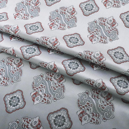 Mongolian Bada Pattern Rayon Fabric: 58"W Tibetan Style