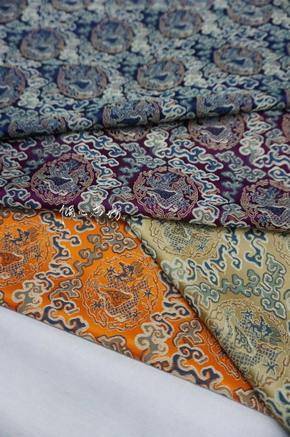 Dragon Cloud Jacquard Brocade Fabric ��� Rayon Blend" Wide