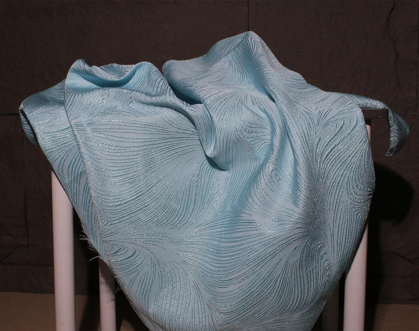 Embossed Jacquard Fabric: 3D Oil Painting Texture, 55'' Wide