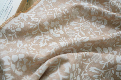 Japanese Floral Cotton Fabric: Blue Kimono Dress Sewing Material