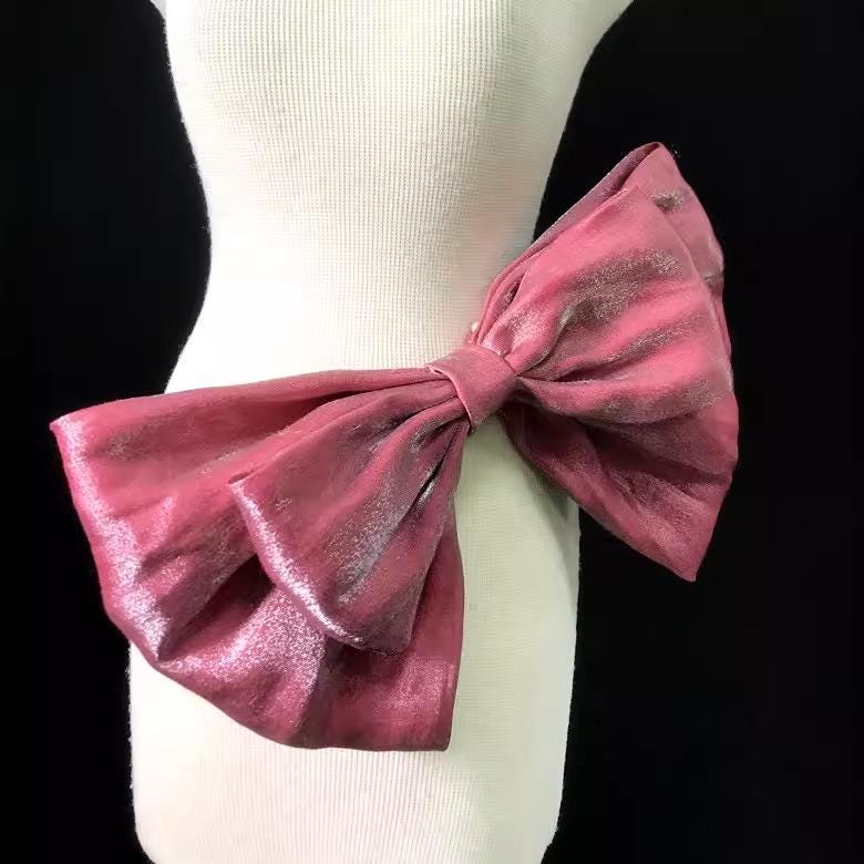 Custom Big Organza Bow Sash: Wedding Dress or Hair Accessory