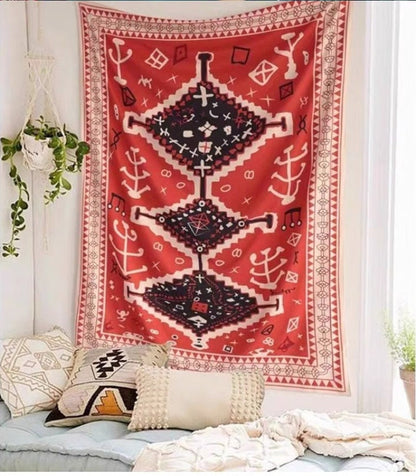 Mandala Tapestry: Bohemian Wall Hanging, Sofa Throw, Tablecloth [140x200 cm]