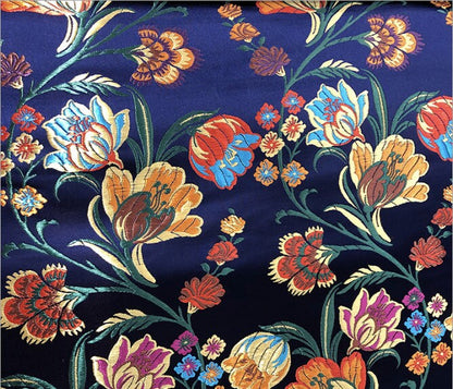 Floral Brocade Fabric: 29.5" Wide Cheongsam Qipao Sewing Fabric