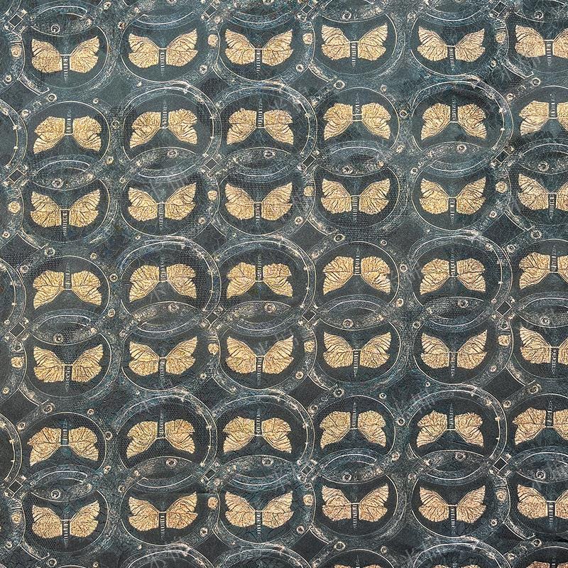 Elegant Vintage Butterfly Rayon Jacquard Cloud Brocade Fabric, 59" Wide