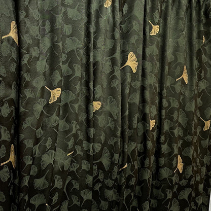 Tissu jacquard en rayonne Ginkgo Biloba : ameublement double face, costumes et couture - 59 cm