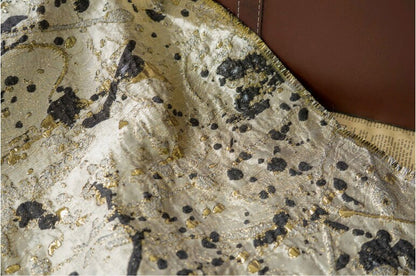 Gilding Bronzing Jacquard Fabric: Embossed Metallic Designer Material