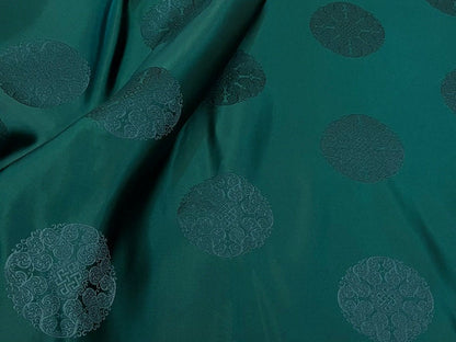 Mint Green Silk Brocade Fabric: Chinese Cheongsam Costume Material