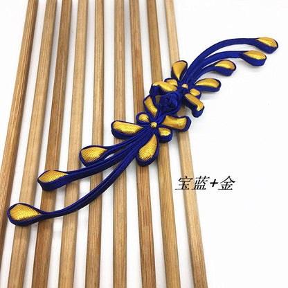 Grandes attaches de couture, nœuds décoratifs en queue de phénix, bouton brandebourg de cheongsam