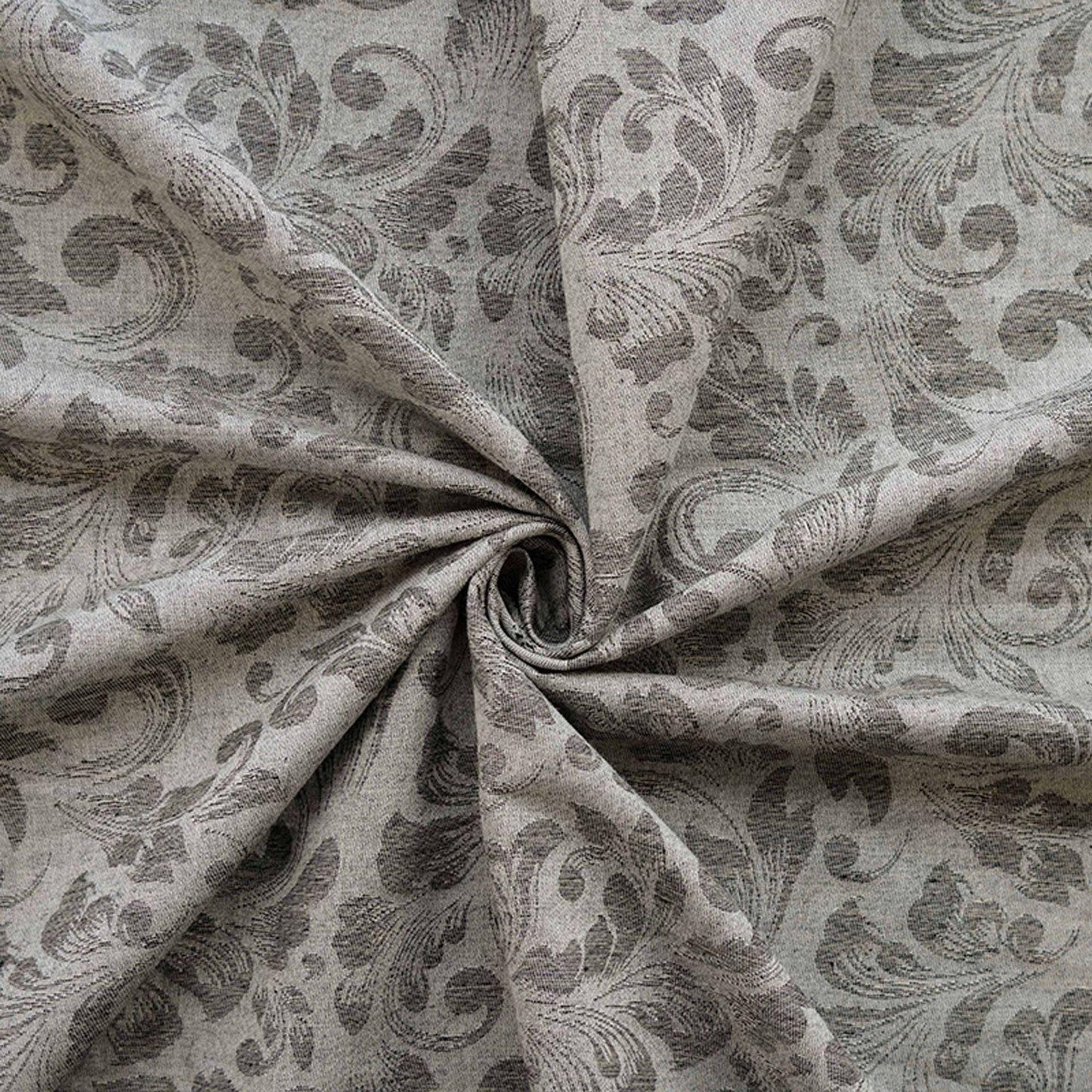 Japanese Floral Cotton Linen Fabric: Kimono Upholstery Drapery, 55"W