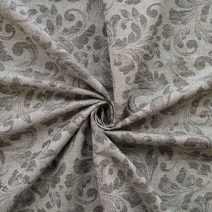 Japanese Floral Cotton Linen Fabric: Kimono Upholstery Drapery, 55"W