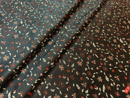 Floral Brocade Fabric: Chinese Style Silk Rayon Blend, 29.5" Wide