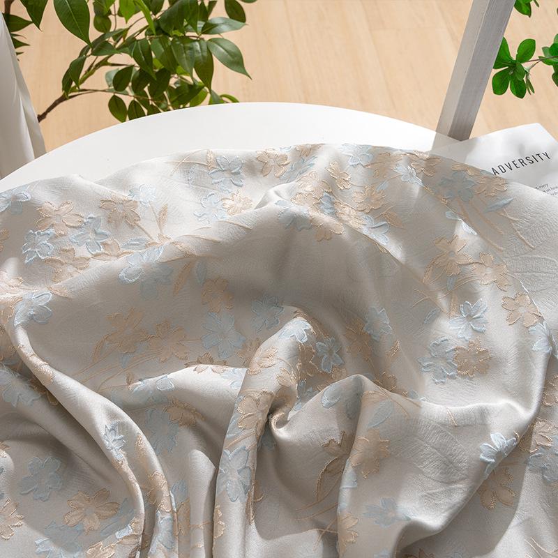 Gold Thread Floral Jacquard Fabric: Japanese Style Upholstery, Prom Dress Sewing Fabric (59" W)