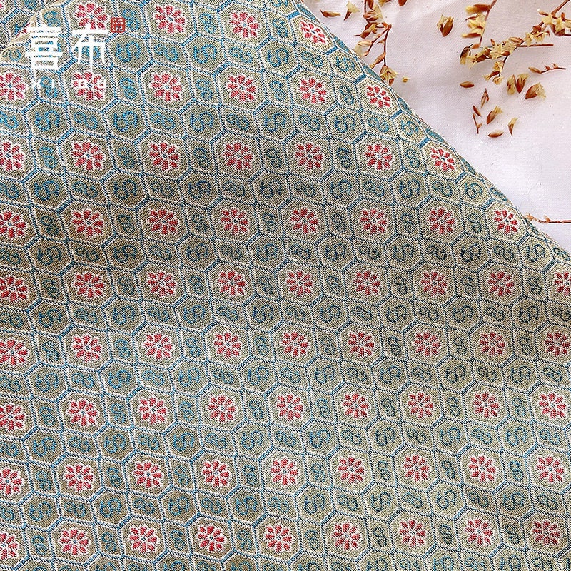 Tissu brocart de soie : Matériel de couture d'inspiration chinoise