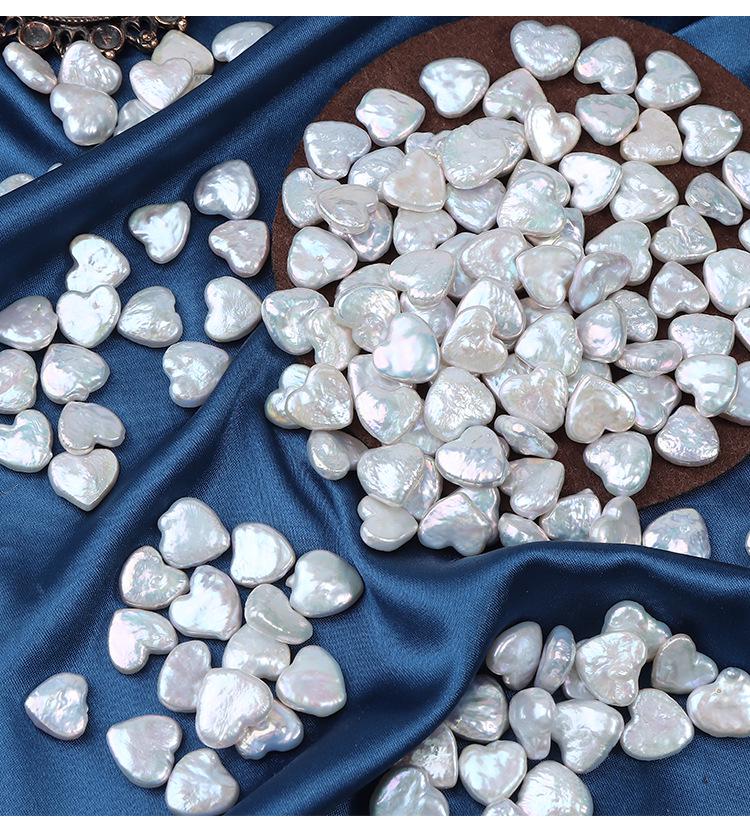 Baroque Heart Freshwater Pearl Beads: Iridescent DIY Jewelry Making