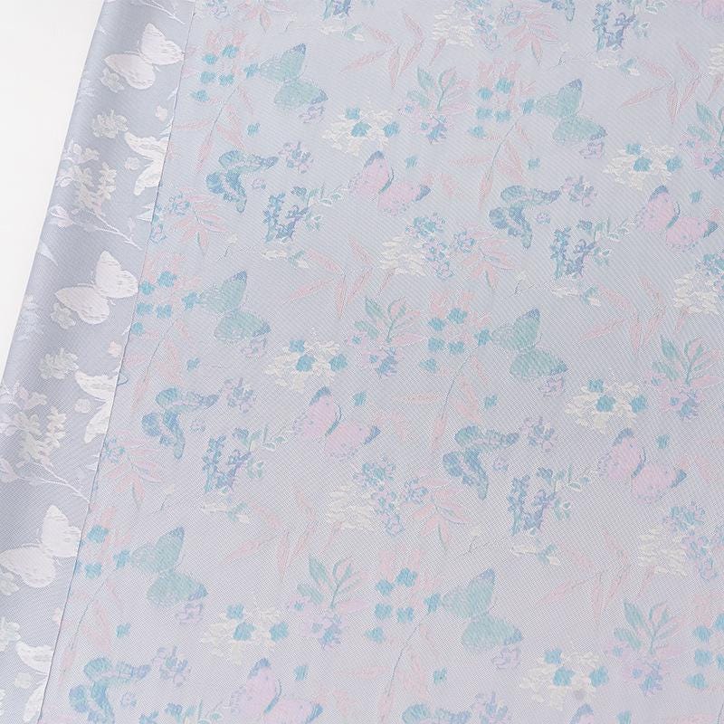 Butterfly Baoxiang Silk Brocade Fabric: 59" Wide, Costume, Upholstery