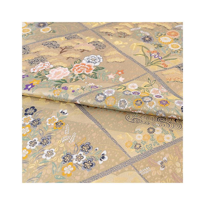 Nishijin Weaving Fabric: Japanese Style Silk Rayon Blend - 59"W - Poppylollipop
