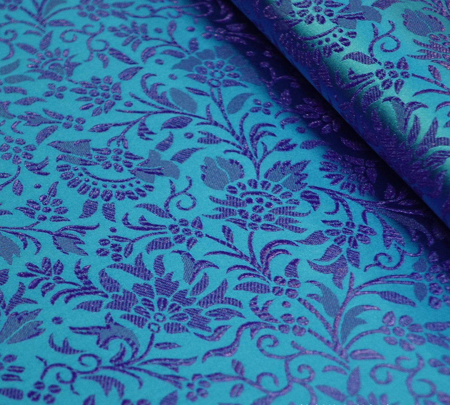 Brocart de soie à motif de fleurs de blé : largeur 114 cm, ameublement et couture – vendu au mètre