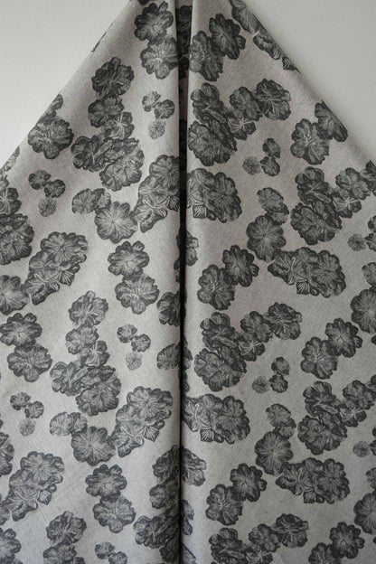 Floral Japanese Cotton Fabric: Soft Kimono Upholstery Drapery (55"W)