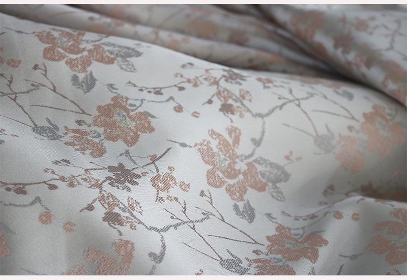 Floral Chinese Brocade Fabric: Rayon Jacquard, 55" Wide