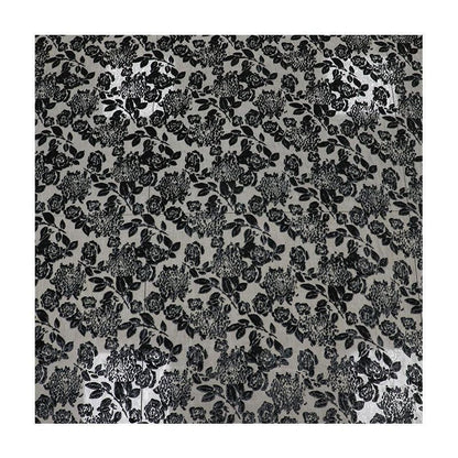 Burnout Floral Viscose Velvet Fabric: Soft Drape for Kimono, Costume
