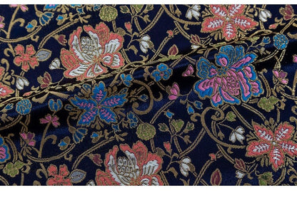 Lotus Silk Brocade Fabric: Traditional Cheongsam Sewing, 27.5"W
