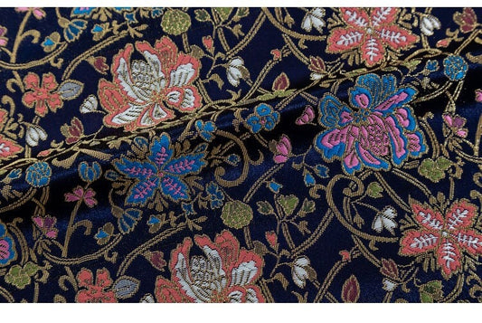 Tissu brocart de soie lotus : Couture traditionnelle de cheongsam, 70 cm de large
