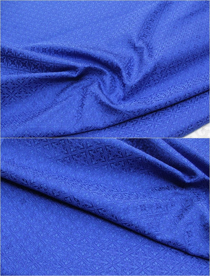 Floral Brocade Fabric: Chinese Style Silk Rayon Blend (29.5" Wide)