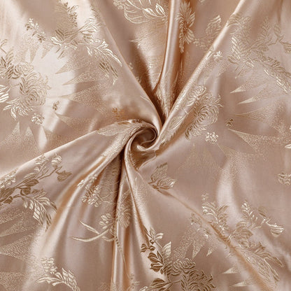 Chrysanthemum Brocade Fabric: 29.5" Wide Satin Silk Jacquard