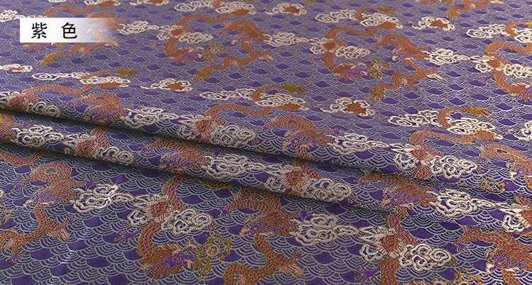 Dragon Brocade Fabric: 55" Wide Rayon Blend for Cheongsam