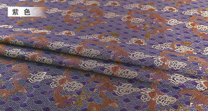 Dragon Brocade Fabric: 55" Wide Rayon Blend for Cheongsam