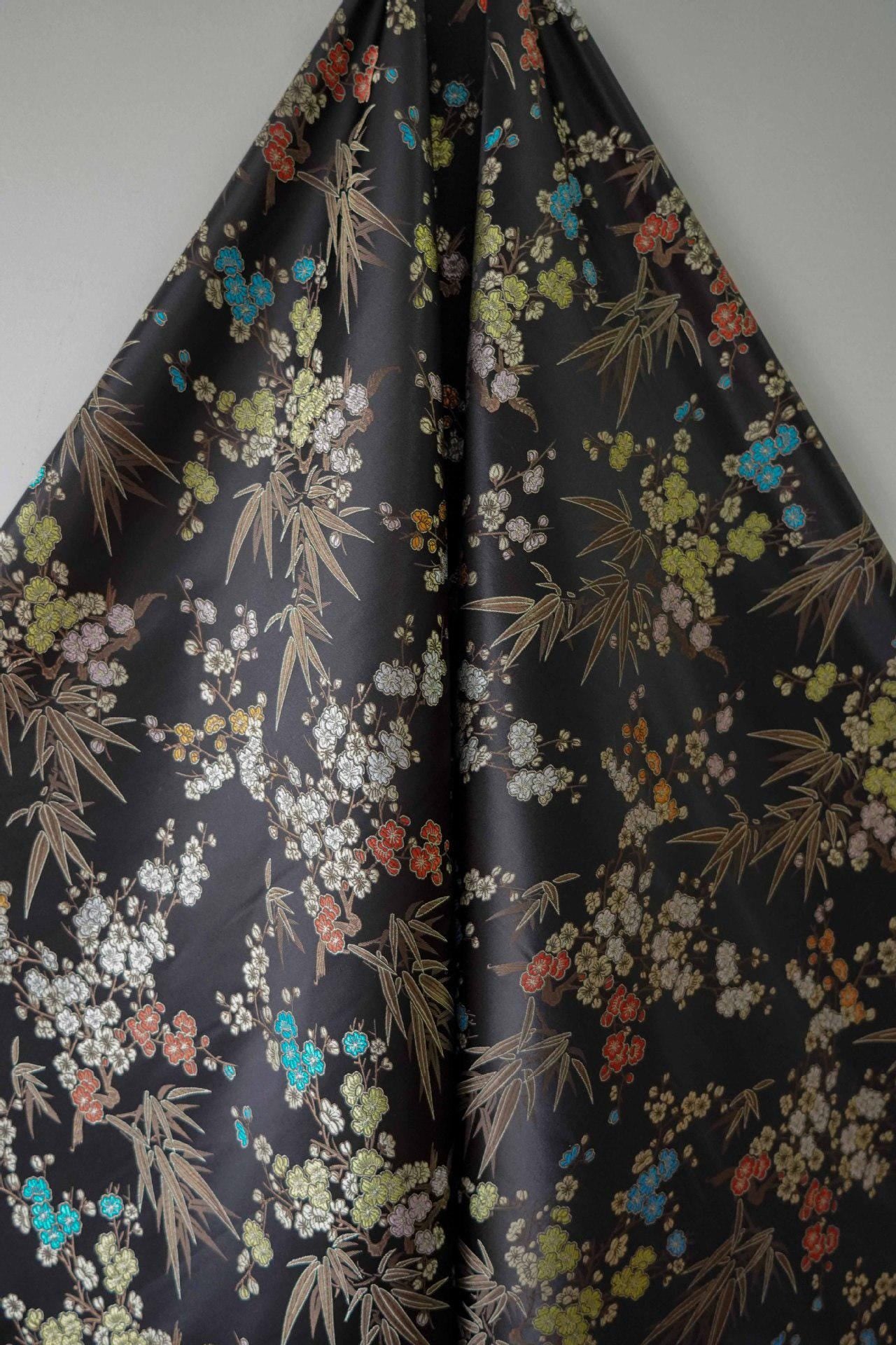 Plum Blossom Brocade Fabric: Chinese Cheongsam Cushion Material