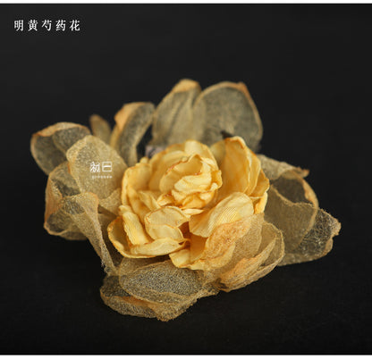 Handmade Organza Flower: 3D Wedding Dress Accessory