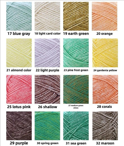 Spray Yarn: Cotton Acrylic Blend for Knitting & Crochet - 50g Ball