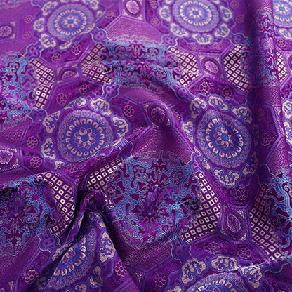 Tissu brocart Thangka de bon augure : Robes tibétaines de 57 pouces de large, sanctuaires