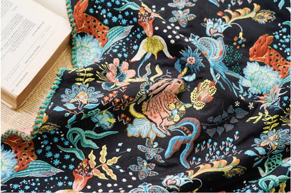 Gold Thread Jacquard Fabric: 3D Floral Upholstery, Quilting - 50"W