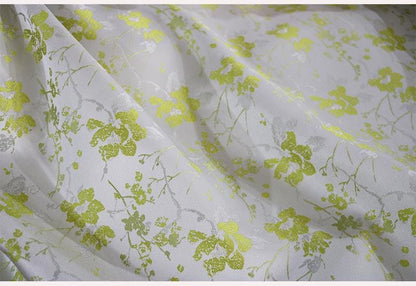 Floral Chinese Brocade Fabric: Rayon Jacquard, 55" Wide