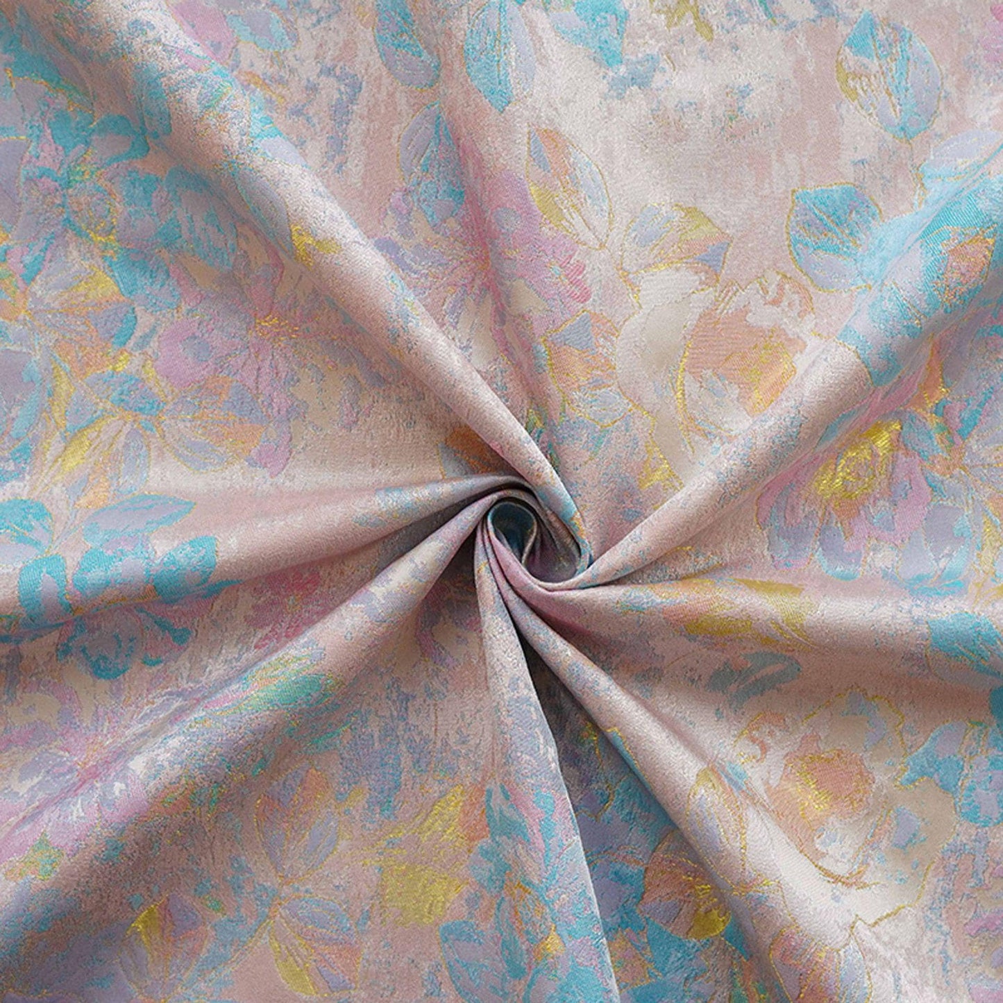 Tissu jacquard floral style peinture à l'huile ���� Décoration intérieure, rideaux, patchwork, ameublement, loisirs créatifs, projets DIY" Large