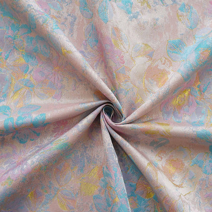 Tissu jacquard floral style peinture à l'huile ���� Décoration intérieure, rideaux, patchwork, ameublement, loisirs créatifs, projets DIY" Large