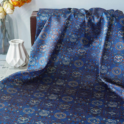 Tissu jacquard brocart Song, fil d'or, style tibétain, 165 cm de large