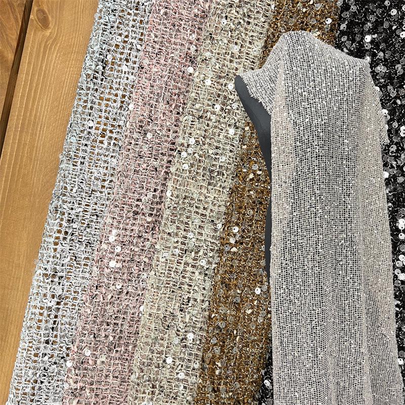 Crystal Sequin Mesh Fabric ��� Sparkling Embroidery Material, DIY Co