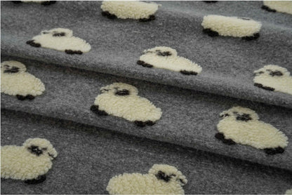 Grey Lamb Velvet Fabric: Plush Polyester Upholstery, 63" Wide - By The Yard