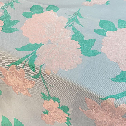 Pink 3D Flower Jacquard Fabric: Upholstery, Costume, & Handbag Sewing - 57" Wide
