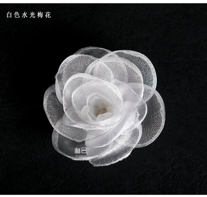 Handmade Organza Flower: 3D Wedding Dress Accessory
