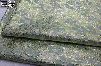 Metallic Peony Brocade Fabric: Nylon Upholstery, Cheongsam Qipao